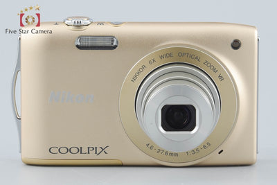 【中古】Nikon ニコン COOLPIX S3300 スイートゴールド コンパクトデジタルカメラ