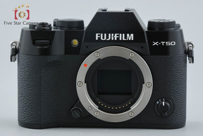 【中古】FUJIFILM 富士フイルム X-T50 ブラック ミラーレス一眼カメラ シャッター回数僅少 元箱付き
