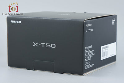 【中古】FUJIFILM 富士フイルム X-T50 ブラック ミラーレス一眼カメラ シャッター回数僅少 元箱付き
