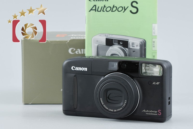 【中古】Canon キヤノン Autoboy S PANORAMA コンパクトフィルムカメラ 元箱付き