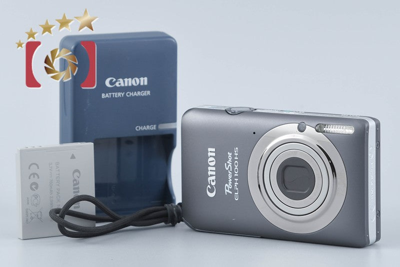 【中古】Canon キヤノン PowerShot ELPH 100 HS グレー コンパクトデジタルカメラ 海外版