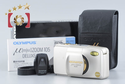 【中古】OLYMPUS オリンパス μ[mju:] ZOOM 105 DELUXE コンパクトフィルムカメラ 元箱付き