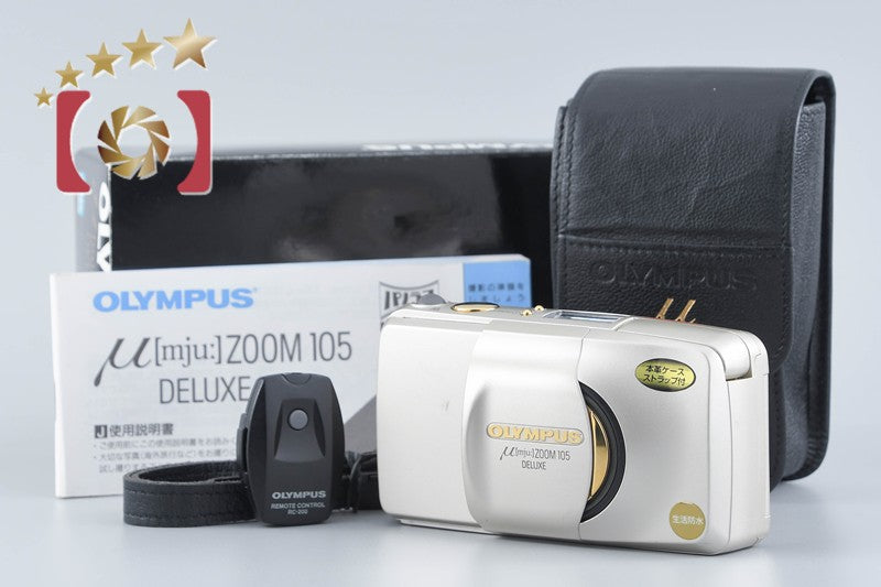【中古】OLYMPUS オリンパス μ[mju:] ZOOM 105 DELUXE コンパクトフィルムカメラ 元箱付き