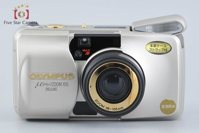 【中古】OLYMPUS オリンパス μ[mju:] ZOOM 105 DELUXE コンパクトフィルムカメラ 元箱付き