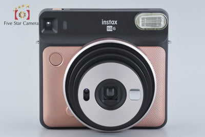 【中古】FUJIFILM 富士フイルム Instax SQUARE SQ6 ブラッシュゴールド インスタントカメラ