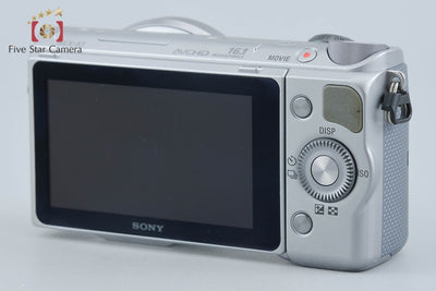 【中古】SONY ソニー α NEX-5T シルバー ダブルズームレンズキット シャッター回数僅少 元箱付き