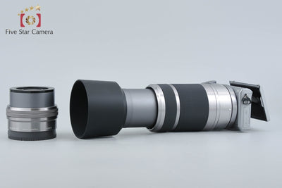 【中古】SONY ソニー α NEX-5T シルバー ダブルズームレンズキット シャッター回数僅少 元箱付き