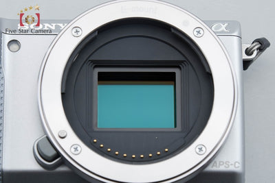 【中古】SONY ソニー α NEX-5T シルバー ダブルズームレンズキット シャッター回数僅少 元箱付き