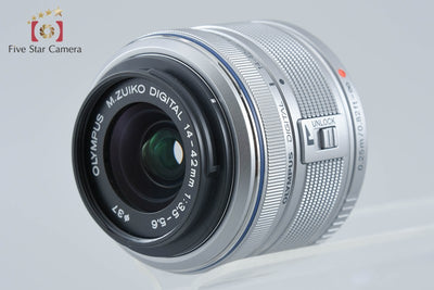 【中古】OLYMPUS オリンパス M.ZUIKO DIGITAL 14-42mm f/3.5-5.6 II R シルバー