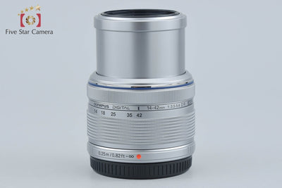 【中古】OLYMPUS オリンパス M.ZUIKO DIGITAL 14-42mm f/3.5-5.6 II R シルバー