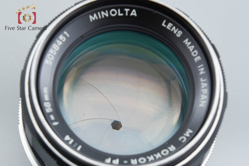MINOLTA ROKKOR-PF 58mm f/1.4 レンズ 中古 中古】MINOLTA ミノルタ MC ROKKOR-PF 58mm f/1.4 – Five Star Camera