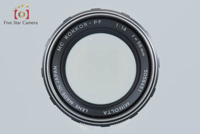 【中古】MINOLTA ミノルタ MC ROKKOR-PF 58mm f/1.4