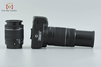 【中古】Canon キヤノン EOS Kiss X7 ダブルズームキット ブラック シャッター回数僅少 元箱付き