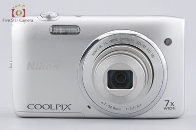 【中古】Nikon ニコン COOLPIX S3500 クリスタルシルバー コンパクトデジタルカメラ