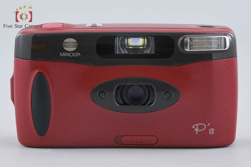 動作良好清掃済◇Minolta ミノルタ P's◇コンパクトフィルムカメラ 中古】MINOLTA ミノルタ P's レッド パノラマフィルムカメラ – Five