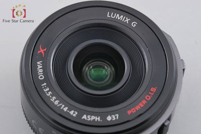 【中古】Panasonic パナソニック LUMIX G X VARIO 14-42mm f/3.5-5.6 ASPH. POWER O.I.S. H-PS14042 ブラック
