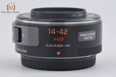 【中古】Panasonic パナソニック LUMIX G X VARIO 14-42mm f/3.5-5.6 ASPH. POWER O.I.S. H-PS14042 ブラック