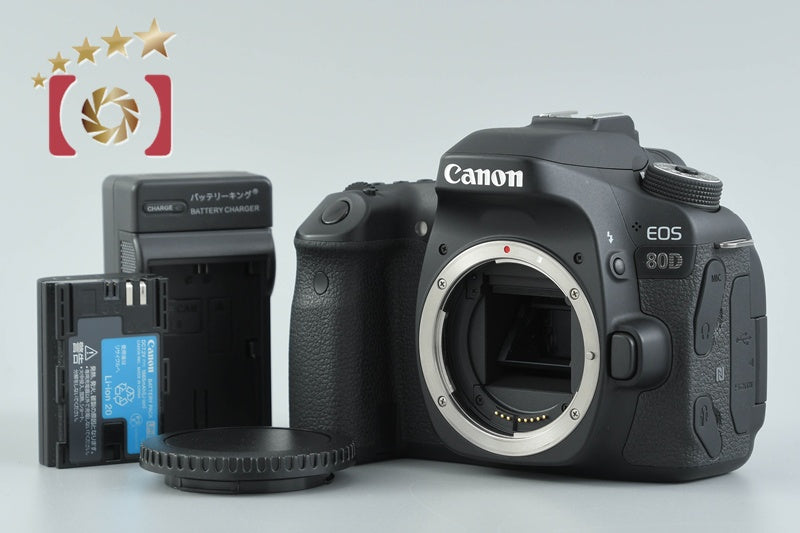 【中古】Canon キヤノン EOS 80D デジタル一眼レフカメラ シャッター回数僅少