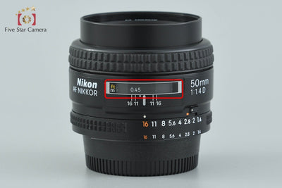 【中古】Nikon ニコン AF NIKKOR 50mm f/1.4 D