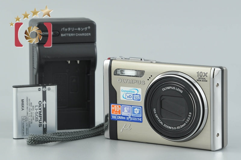 【中古】OLYMPUS オリンパス μ-9000 ゴールド コンパクトデジタルカメラ
