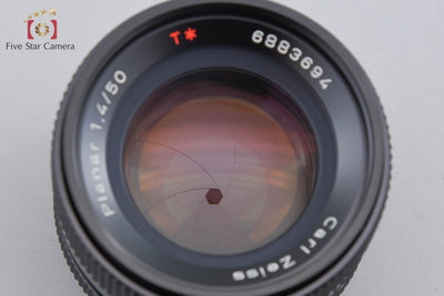 【中古】CONTAX コンタックス Carl Zeiss Planar 50mm f/1.4 T* MMJ