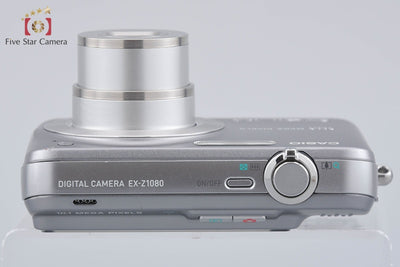【中古】Casio カシオ EXILIM ZOOM EX-Z1080 グレー コンパクトデジタルカメラ 元箱付き