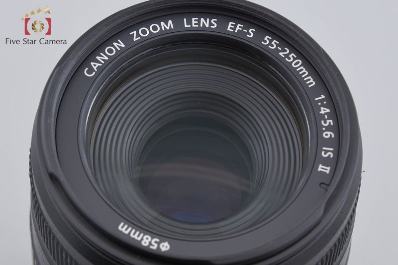 中古】Canon キヤノン EF-S 55-250mm f/4-5.6 IS II – Five Star