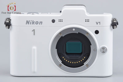 【中古】Nikon ニコン 1 V1 薄型レンズキット ホワイト シャッター回数僅少