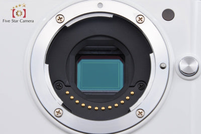【中古】Nikon ニコン 1 V1 薄型レンズキット ホワイト シャッター回数僅少