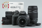 【中古】Canon キヤノン EOS Kiss X7 ダブルズームキット ブラック シャッター回数僅少