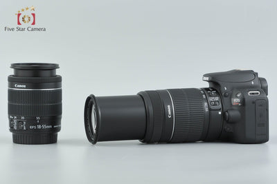 【中古】Canon キヤノン EOS Kiss X7 ダブルズームキット ブラック シャッター回数僅少