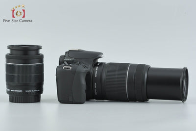 【中古】Canon キヤノン EOS Kiss X7 ダブルズームキット ブラック シャッター回数僅少
