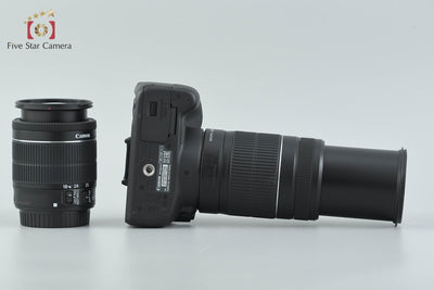 【中古】Canon キヤノン EOS Kiss X7 ダブルズームキット ブラック シャッター回数僅少
