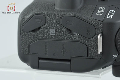 【中古】Canon キヤノン EOS 80D デジタル一眼レフカメラ シャッター回数僅少
