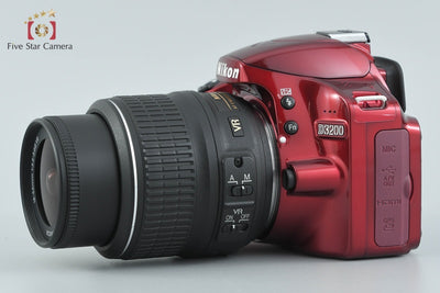 【中古】Nikon ニコン D3200 18-55 VR レンズキット レッド