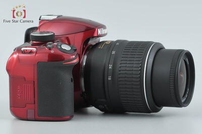 【中古】Nikon ニコン D3200 18-55 VR レンズキット レッド