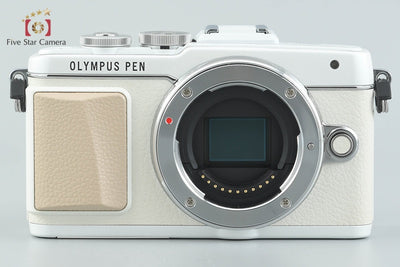【中古】OLYMPUS オリンパス PEN Lite E-PL7 EZ ダブルズームキット ホワイト シャッター回数僅少 元箱付き