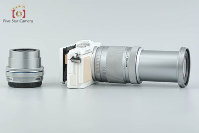 【中古】OLYMPUS オリンパス PEN Lite E-PL7 EZ ダブルズームキット ホワイト シャッター回数僅少 元箱付き