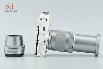 【中古】OLYMPUS オリンパス PEN Lite E-PL7 EZ ダブルズームキット ホワイト シャッター回数僅少 元箱付き
