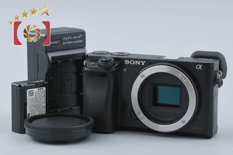 【中古】SONY ソニー α6000 ILCE-6000 ブラック ミラーレス一眼カメラ 多言語対応