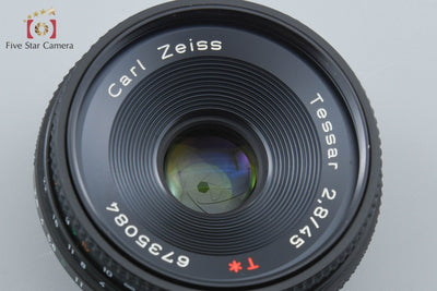【中古】CONTAX コンタックス Carl Zeiss Tessar 45mm f/2.8 T* MMJ