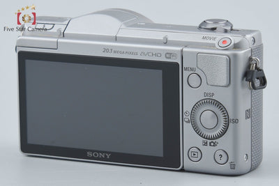 【中古】SONY ソニー α5000 ILCE-5000 パワーズームレンズキット シルバー シャッター回数僅少 多言語対応