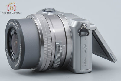 【中古】SONY ソニー α5000 ILCE-5000 パワーズームレンズキット シルバー シャッター回数僅少 多言語対応