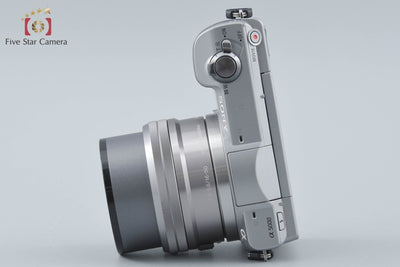 【中古】SONY ソニー α5000 ILCE-5000 パワーズームレンズキット シルバー シャッター回数僅少 多言語対応