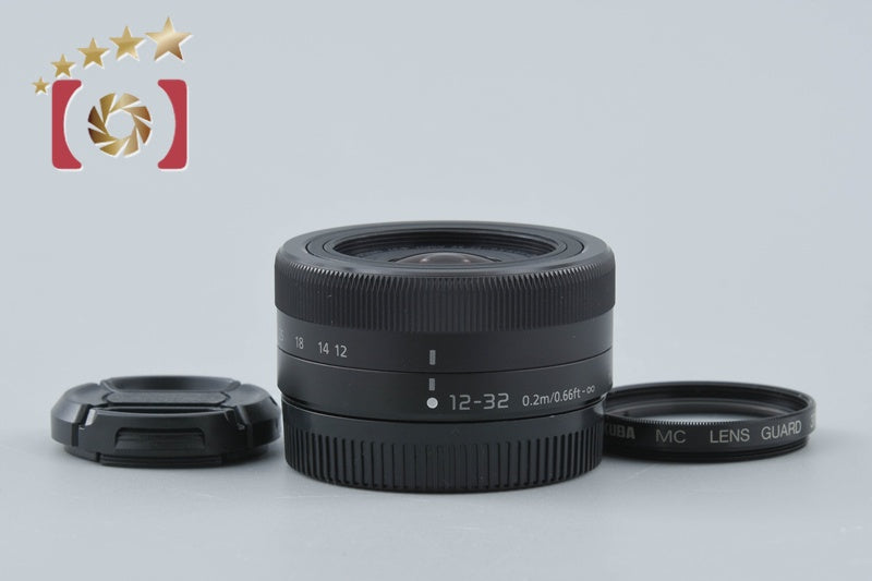 【中古】Panasonic パナソニック LUMIX G VARIO 12-32mm f/3.5-5.6 ASPH. MEGA O.I.S. H-FS12032 ブラック