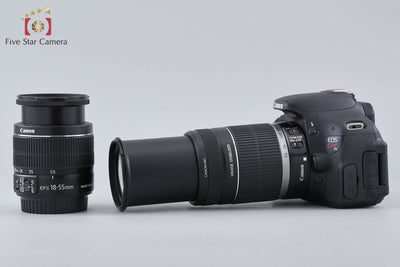 【中古】Canon キヤノン EOS Kiss X5 + EF-S 18-55mm f/3.5-5.6 IS II + EF-S 55-250mm f/4-5.6 IS シャッター回数僅少
