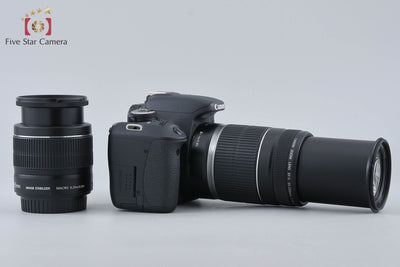 【中古】Canon キヤノン EOS Kiss X5 + EF-S 18-55mm f/3.5-5.6 IS II + EF-S 55-250mm f/4-5.6 IS シャッター回数僅少