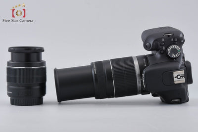 【中古】Canon キヤノン EOS Kiss X5 + EF-S 18-55mm f/3.5-5.6 IS II + EF-S 55-250mm f/4-5.6 IS シャッター回数僅少