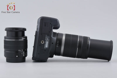 【中古】Canon キヤノン EOS Kiss X5 + EF-S 18-55mm f/3.5-5.6 IS II + EF-S 55-250mm f/4-5.6 IS シャッター回数僅少