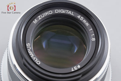 【中古】OLYMPUS オリンパス M.ZUIKO DIGITAL 45mm f/1.8 シルバー